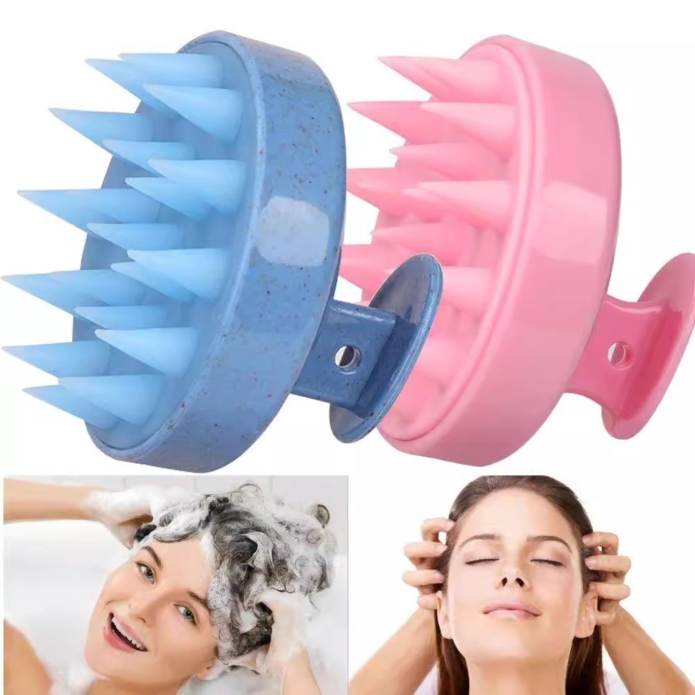 Dry Brush Body - Escova de shampoo de silicone, pente