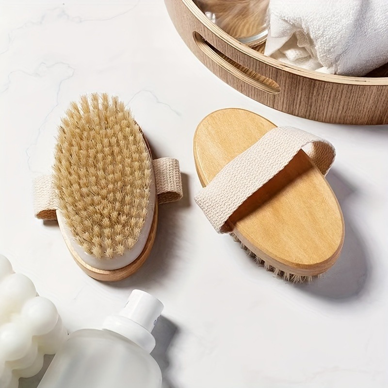 Dry Brush Body - Escova Corporal de Cerdas Naturais para